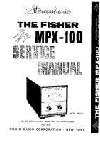 Fisher MPX-100 - Service Manual-10001-19999